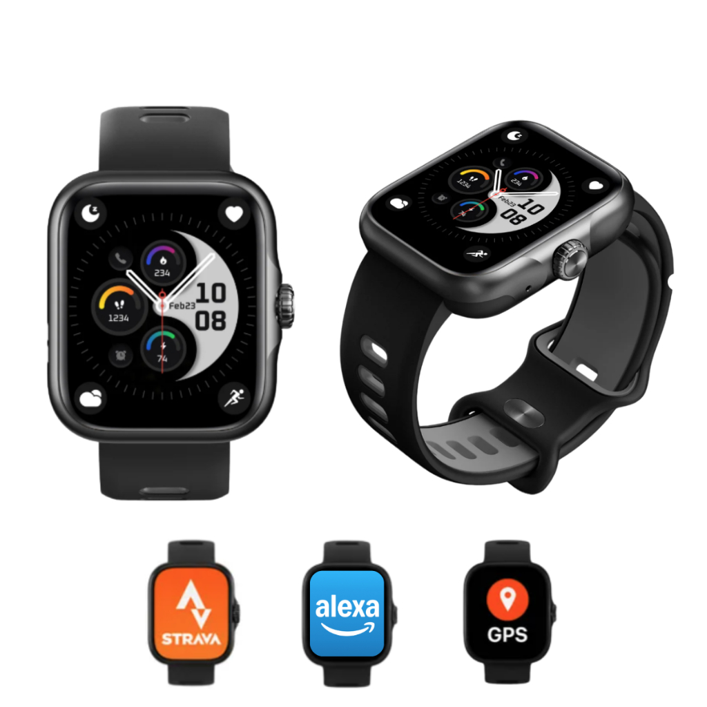 Smartwatch Wearzone Action Gps Integrado A Prova D'Água 3 ATM Alexa Strava Amoled Esportivo em Oferta na Shopee