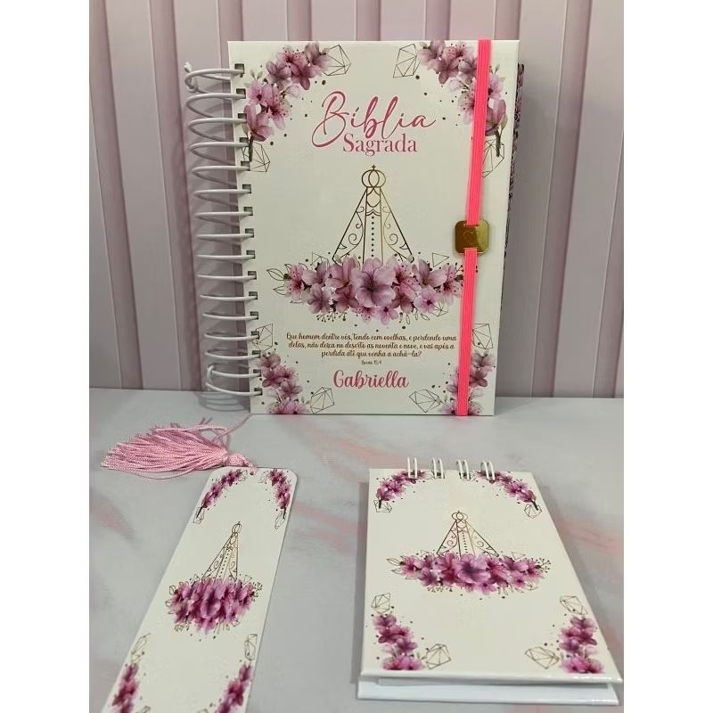Bíblia Católica Personalizada com nome e foto em Oferta na Shopee