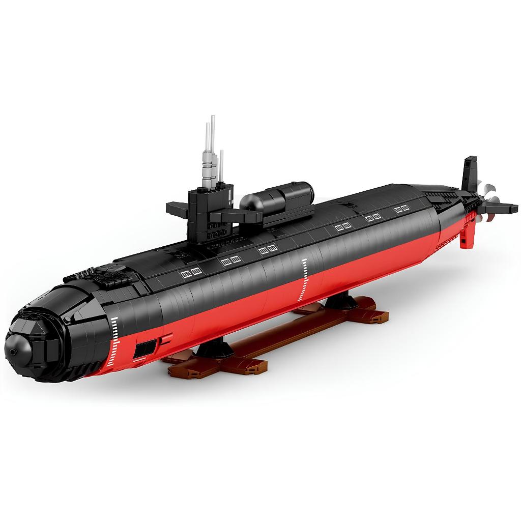 Brinquedos de Blocos Lego Militar Mini Figuras Barco Navio Guerra Batalha Naval Submarino Los Angeles 02