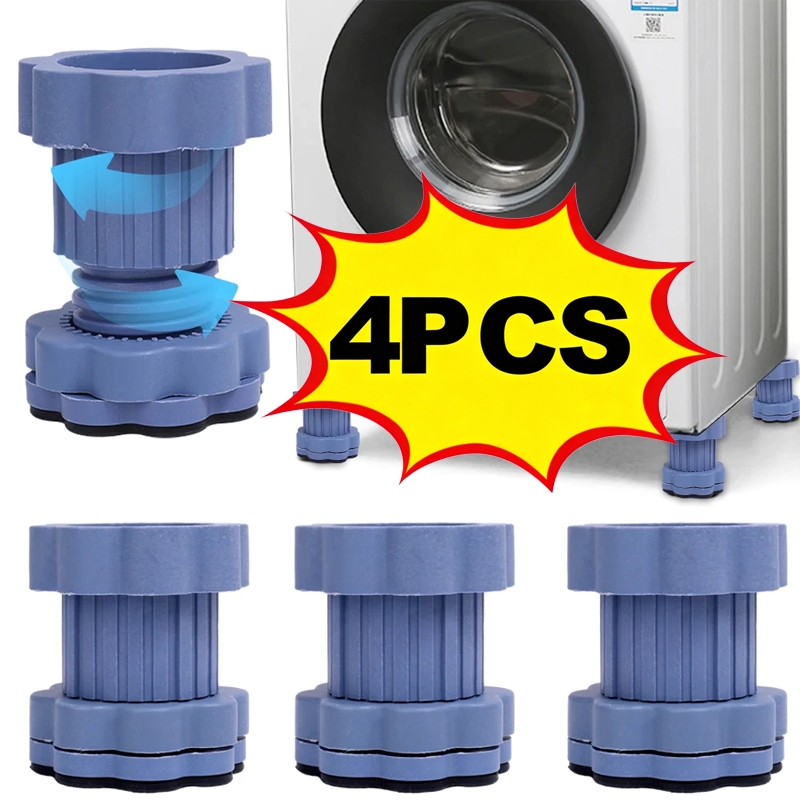 4 Pçs Anti Vibração Máquina De Lavar Pés Almofadas Antiderrapante Absorção De Choque Aumentando Almofada Esteira em Oferta na Shopee