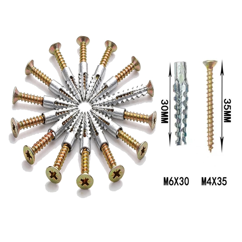 Kit150 x bucha de metal com parafuso philips para concreto parede — imagem 2 de 2