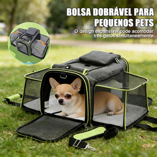 Bolsa de Transporte para PetsExpansível com Zíper de Segurança e AlmofadaRemovível Cães e GatosPequenosDobrávelTADASHOPE em Oferta na Shopee