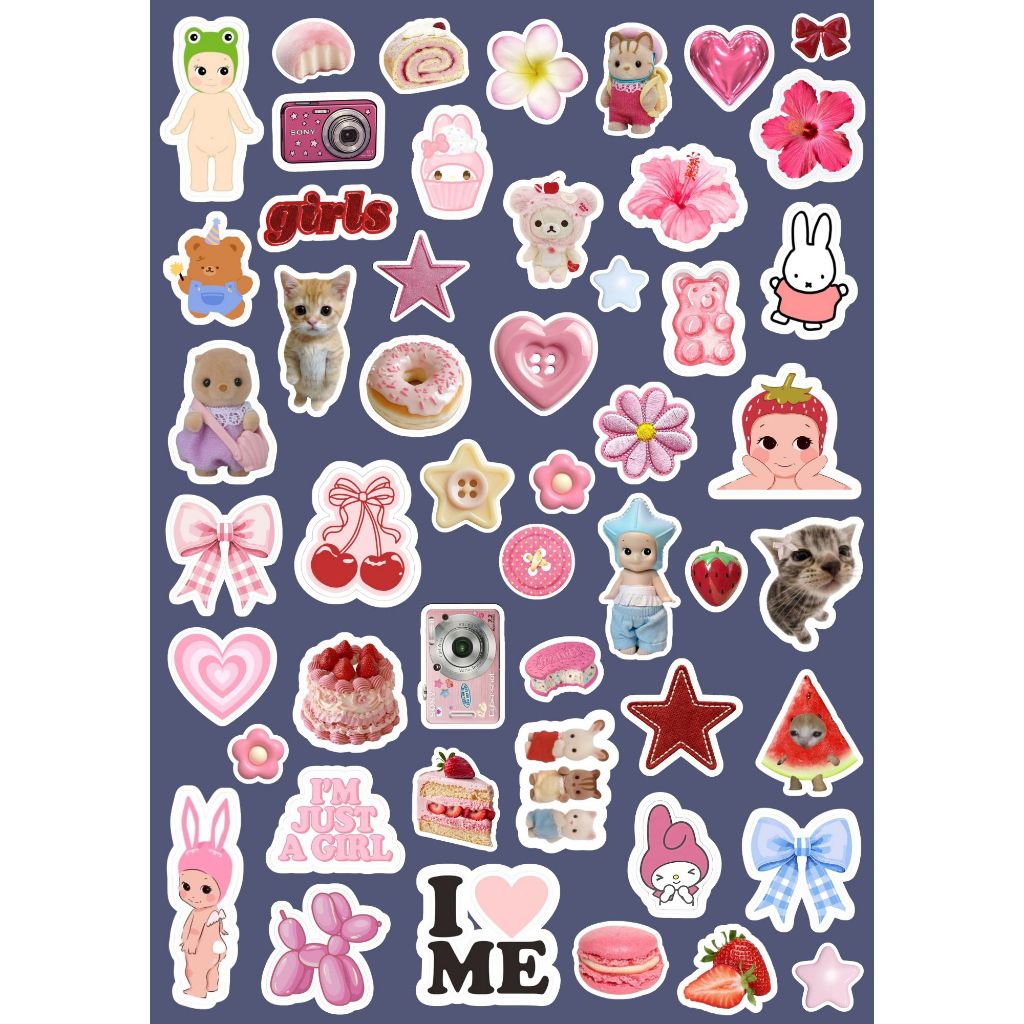 Kit 49 Adesivos Journal – Impressos em Papel Adesivo para Journal, Aesthetic e Scrapbook em Oferta na Shopee