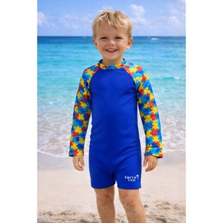 💙 MACAQUINHO MASCULINO UV AUTISMO AZUL | PROTEÇÃO SOLAR | CONFORTO TOTAL | 4 A 10 ANOS em Oferta na Shopee