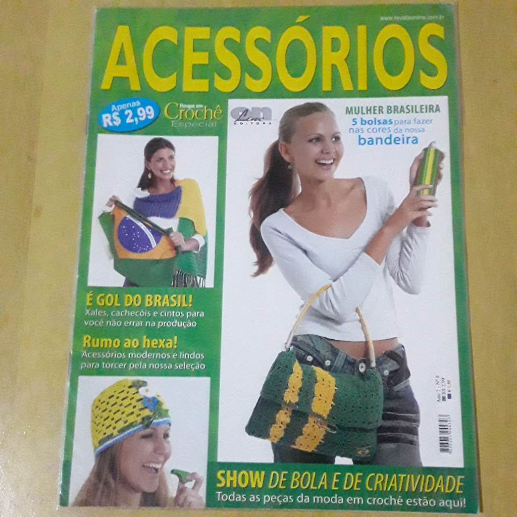 PL52 REVISTA ACESSÓRIOS Nº8 ROUPAS EM CROCHÊ