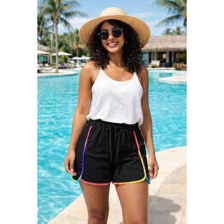 short,short com abertura saída de praia, saída de banho, short,saída de praia em Oferta na Shopee