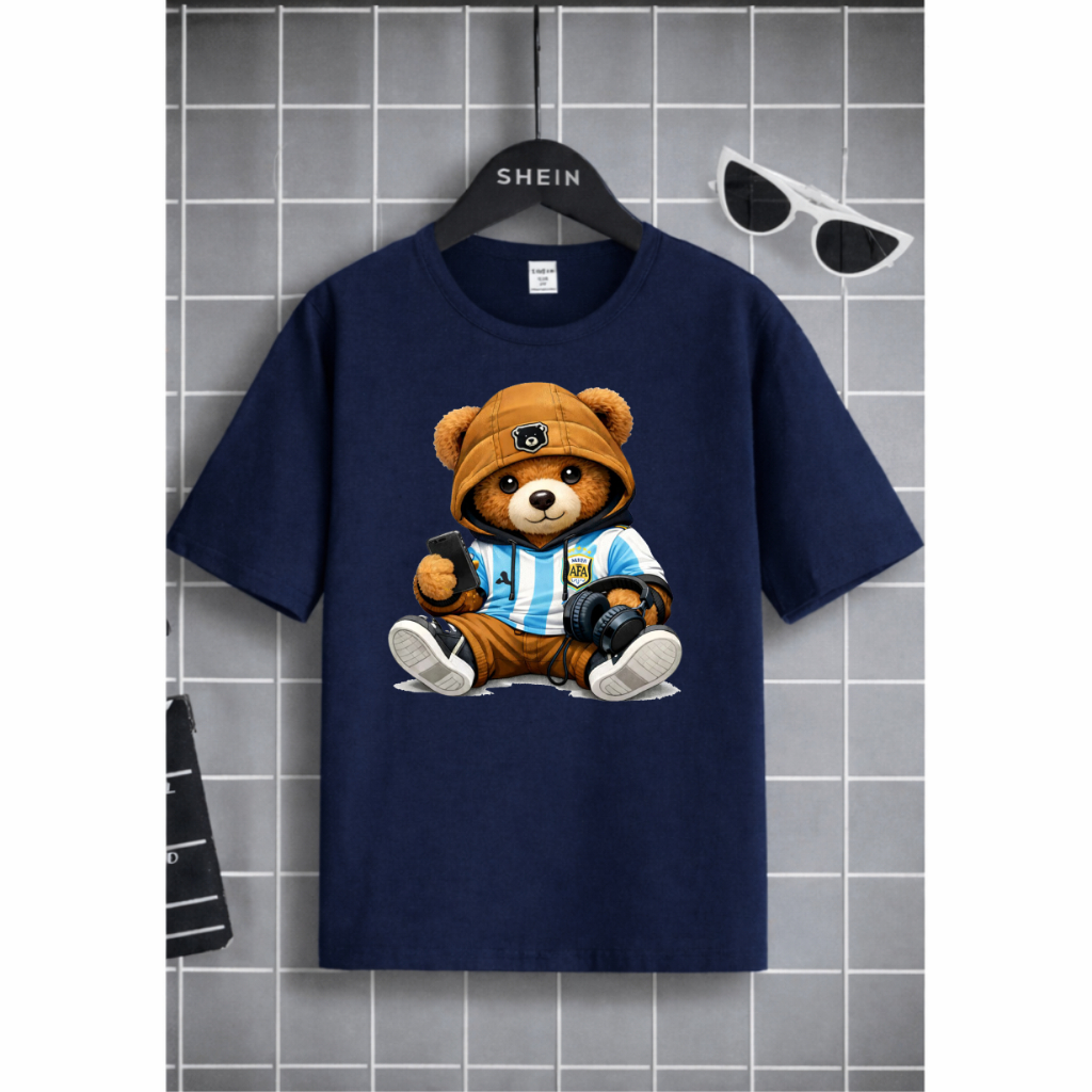 Camiseta infantil argentina, Camiseta Copa do Mundo, Camisa infantil urso, Camisa Argentina Adulto
