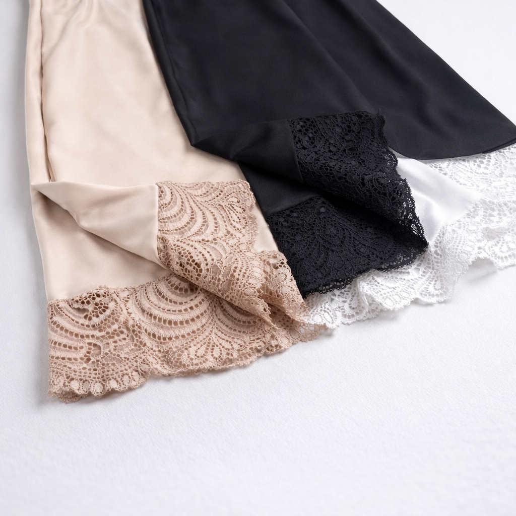 Anagua Saia Saiote Feminino Renda Moda Senhora Segunda Pele Combinação em Oferta na Shopee