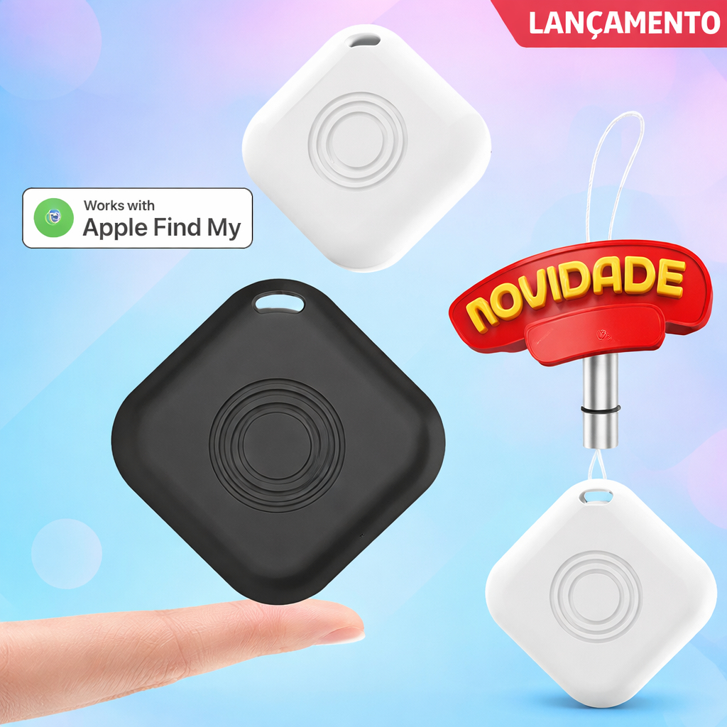 Rastreador GPS Inteligente Tag Mini Anti-Perda Compatível com Apple Find My Airtag MFi Chave Carteira Pet NLT-10A