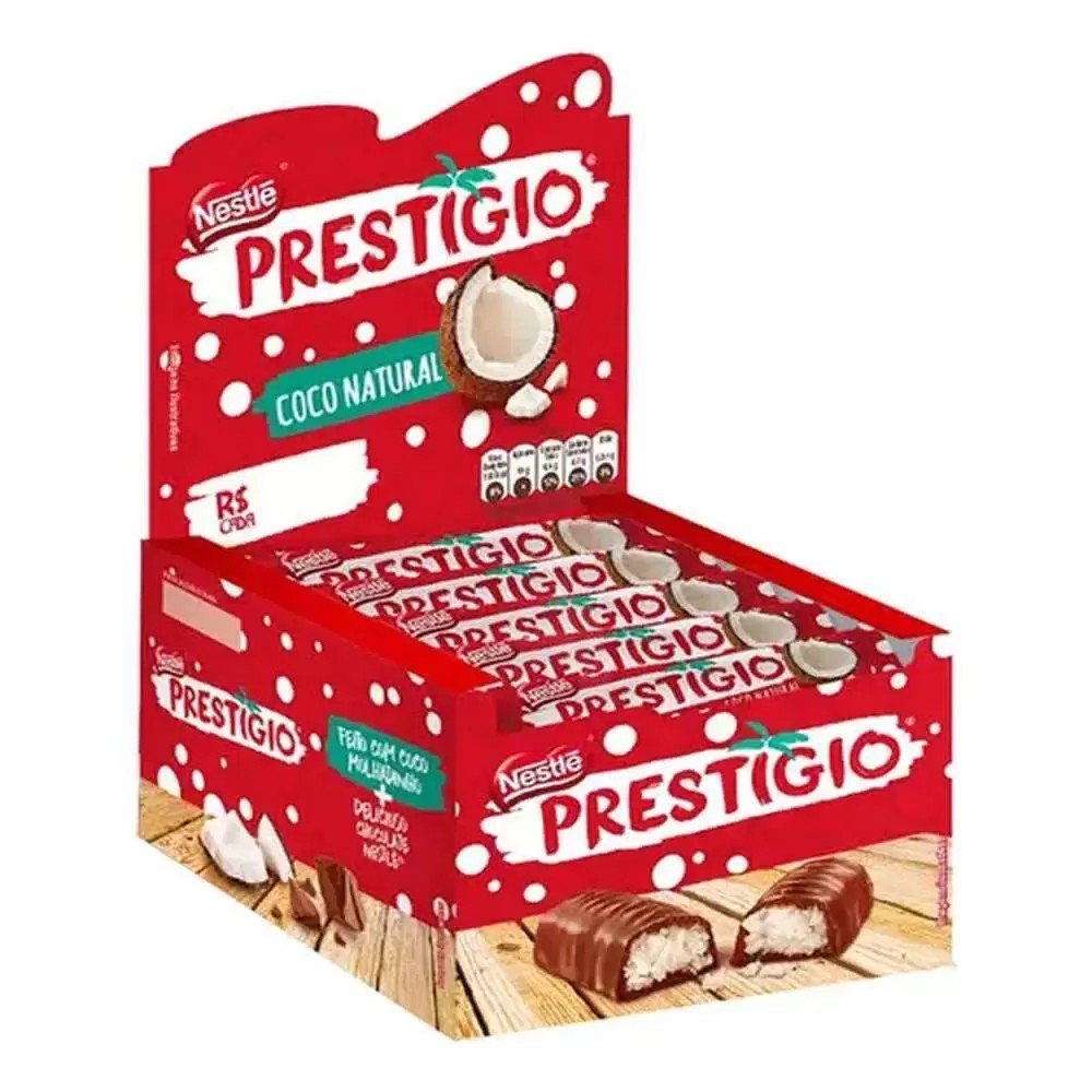 Chocolate Prestígio Tradicional C/30 Unidades 33g Cada Nestlé