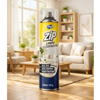 Limpa Estofados Espuma Mágica Limpa a Seco Zip Clean Spray 300ml em Oferta na Shopee