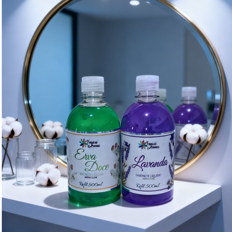 Sabonete Líquido 500ml Hidratante | Limpeza Suave, Uso Diário, Para Mãos e Corpo | Envio Imediato