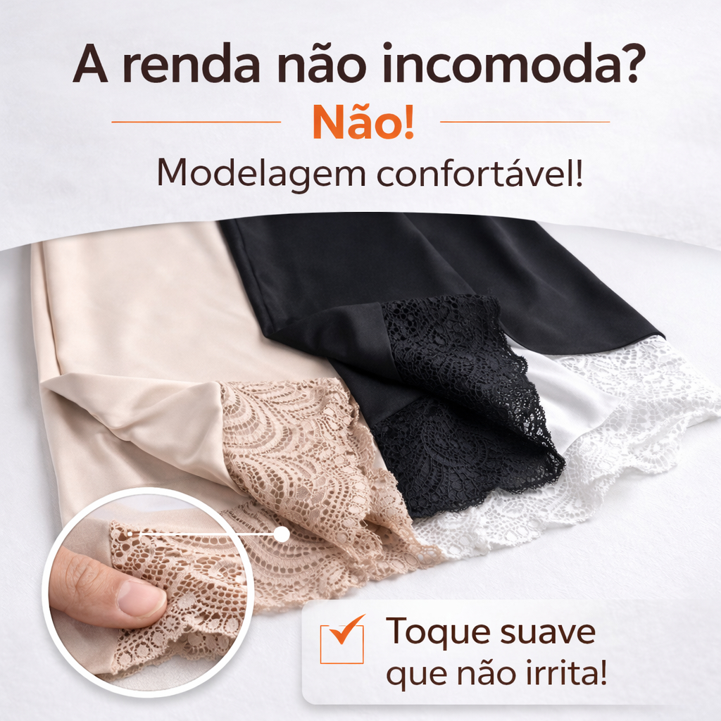 Kit 2 Anagua Saiote Feminino Vestido Segunda Pele Evangelico