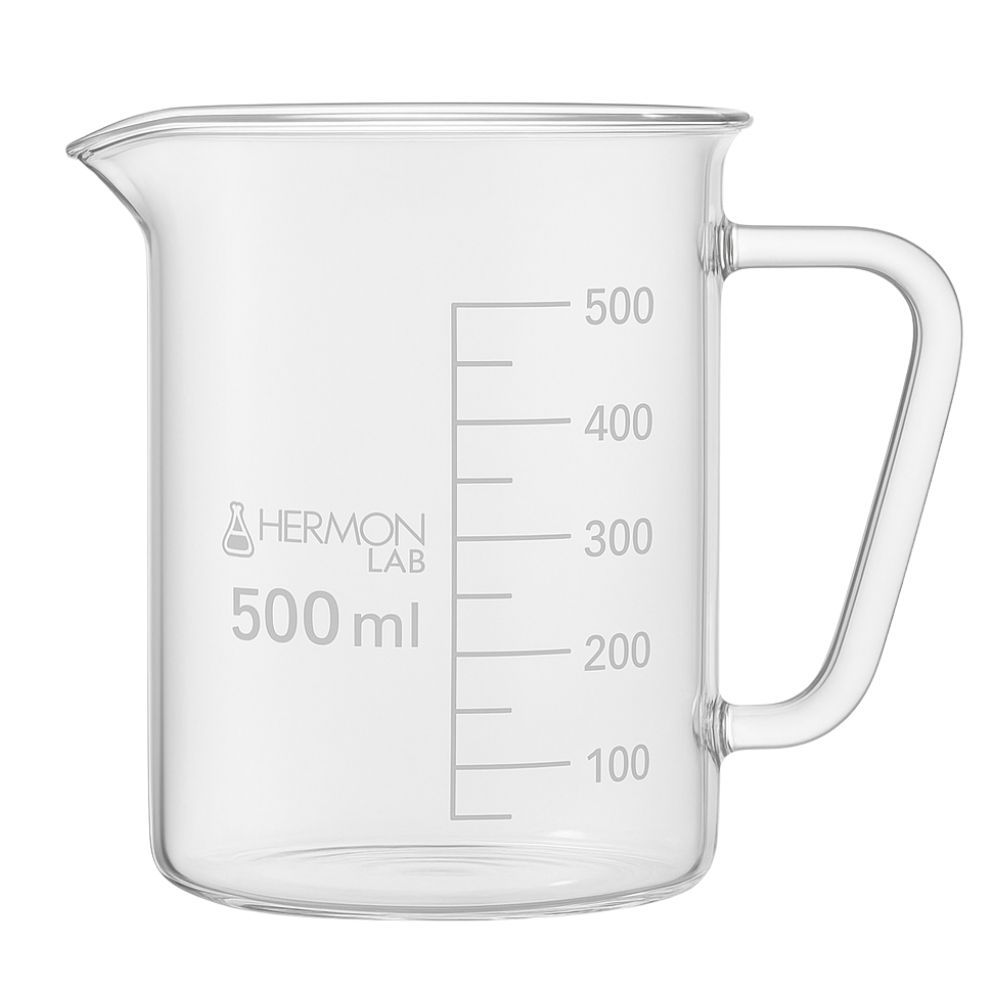 Kit 3 Béquer Com Alça Reforçada 500ml