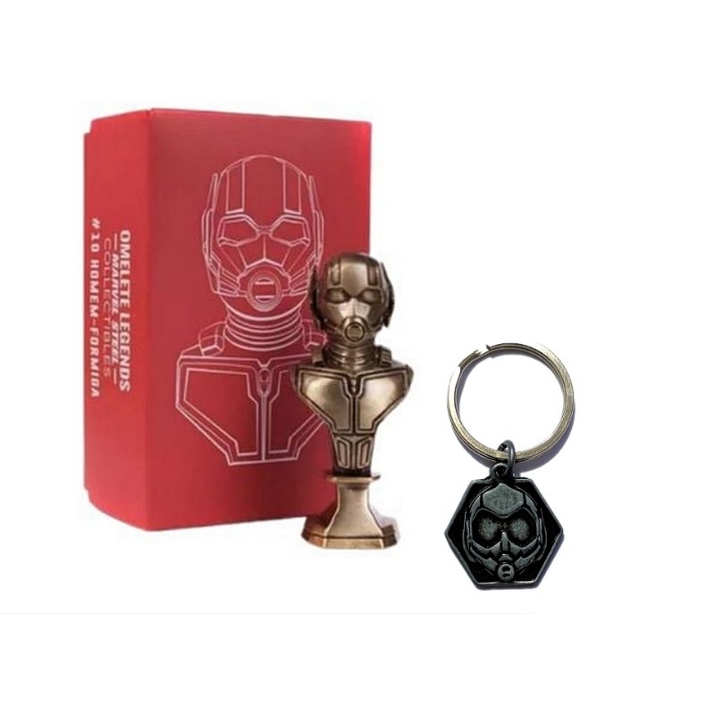 kit boneco busto chaveiro homem formiga omelete box vingadores avengers marvel nerd geek ant Man