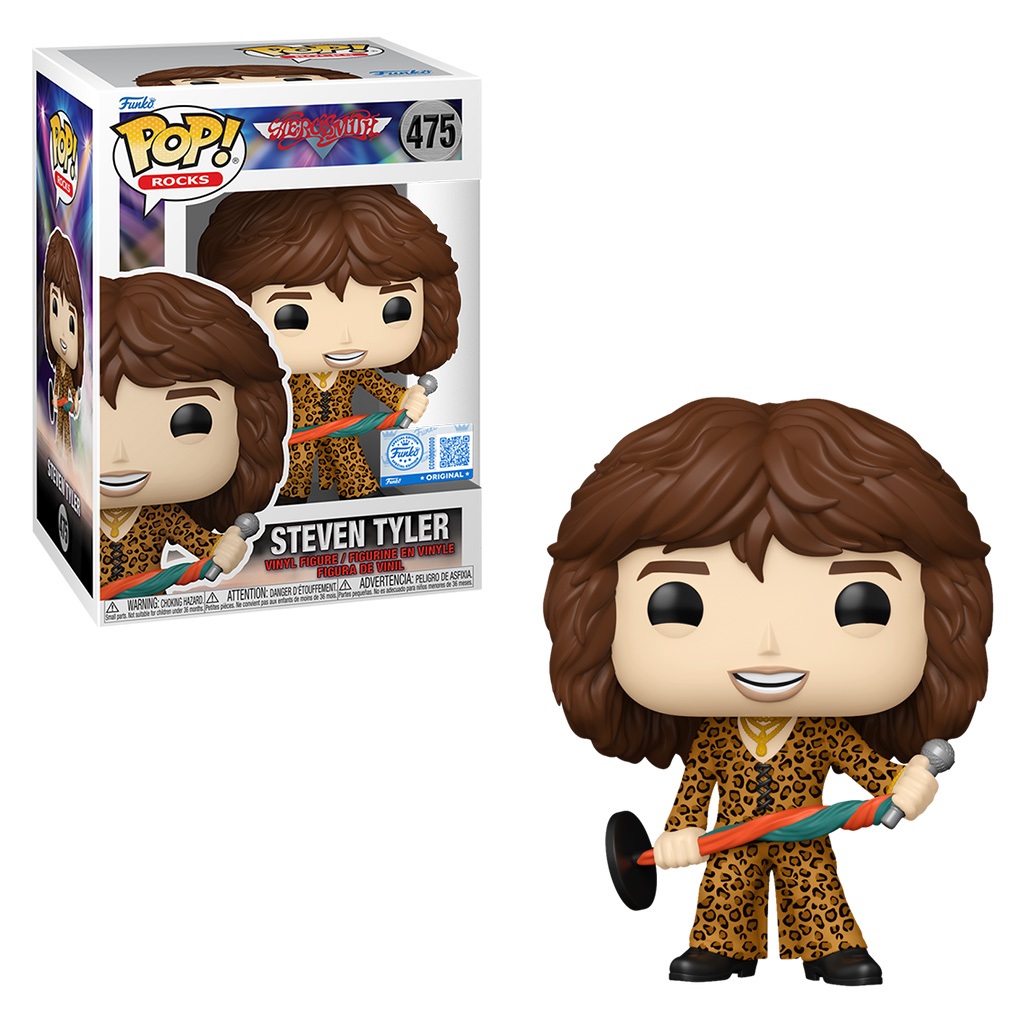FUNKO POP ROCKS AEROSMITH STEVEN TYLER *EX* 475 NOVO ORIGINAL em Oferta na Shopee