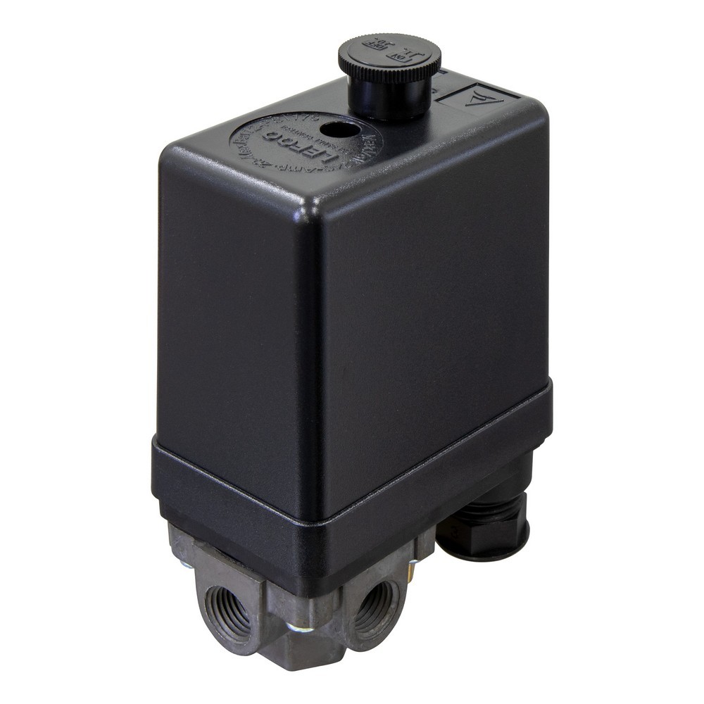 Pressostato Automático 135-175 PSI 4 vias com conexão 1/4” para Compressor de ar Schulz