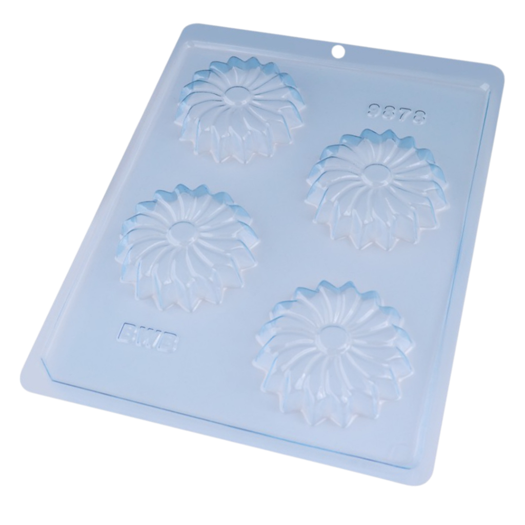 Forma BWB SIMPLES Para Chocolate Cód. 9878 - Girassol 17g. Para Festa Flores Bombom Trufa