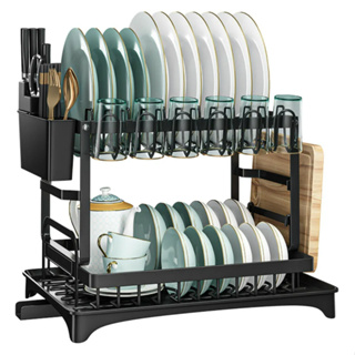 Escorredor De Louças Inox 2 Andares Resistente Com Drenagem em Oferta na Shopee