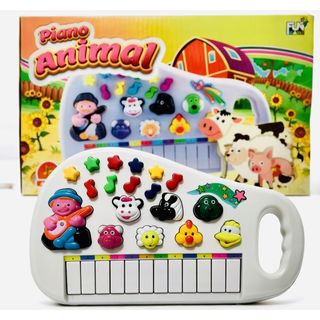 Brinquedo Piano Infantil Educativo com Sons de Animais, Teclado Colorido para Bebês e Cri…