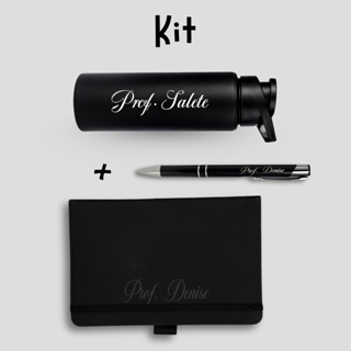 Kit Executivo Personalizado Garrafa + Caderno + Caneta em Oferta na Shopee