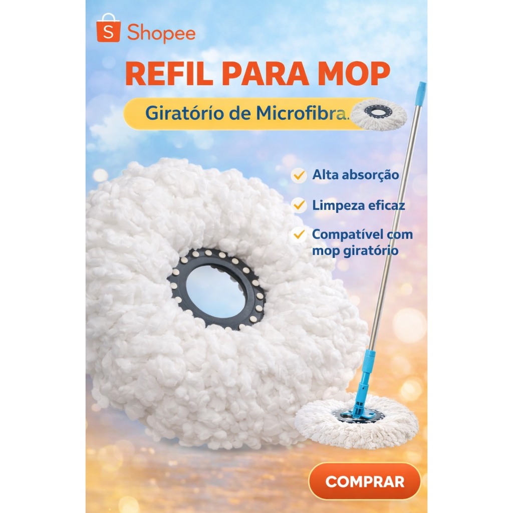 REFIL 16 CM PARA MOP GIRATÓRIO 360