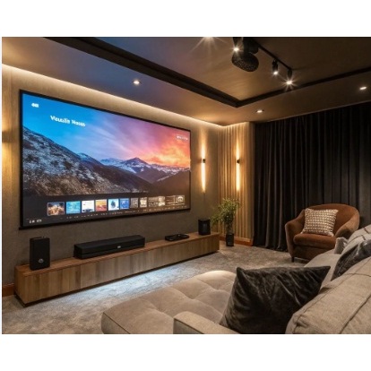 TELA DE PROJETOR 70 POLEGADAS DOBRÁVEL  + VELKRRO ADESIVO PRA FIXAR NA PAREDE em Oferta na Shopee