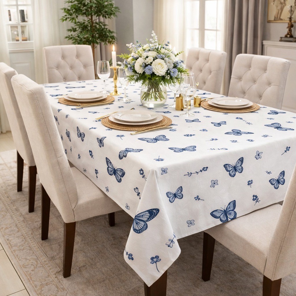 Toalha de Mesa 4 6 8 LUGARES ALGODAO DECORACAO DE Cozinha Estampada Retangular