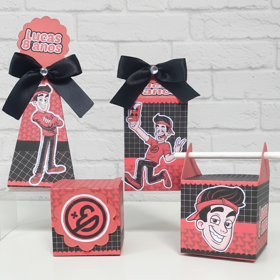 Kit Caixinhas Personalizadas Lembrançinha Caixa Infantil Mimos aniversario Enaldinho