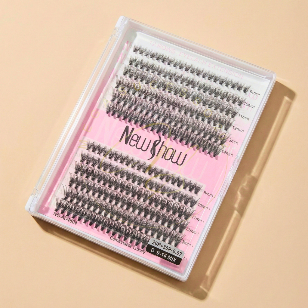 Cílios Tufo New Show D Curl Mix 9-14mm 20P 30P 40P 50P Volume Russo Profissional em Oferta na Shopee