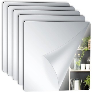 kit 12 Espelhos Adesivo Decorativo De Parede 30x30 cm Versátil