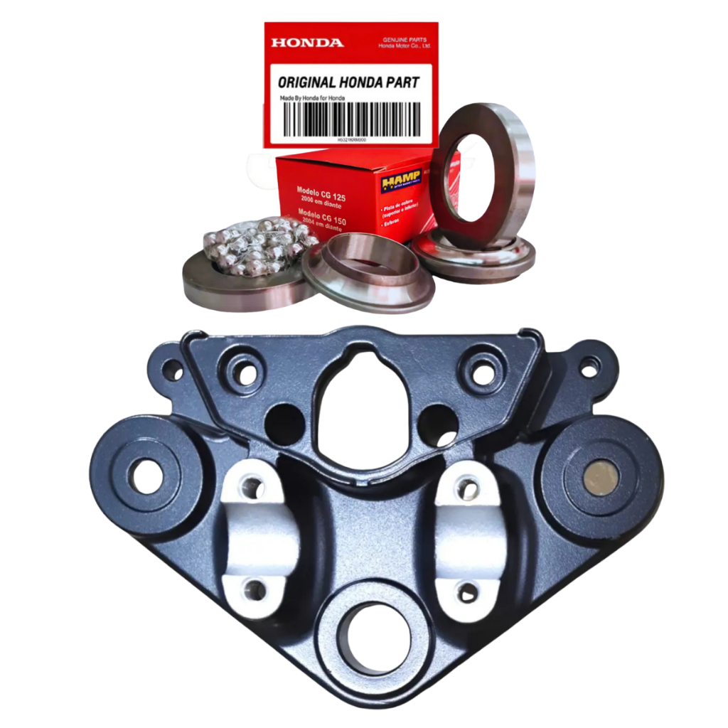 Mesa Superior do Guidão + Caixa de Direção Original Honda Titan 150 2004 2005 2006 2007 2008