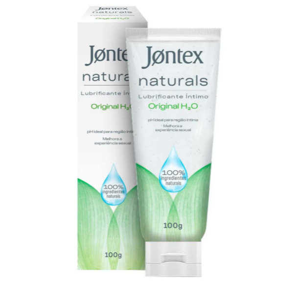 Lubrificante Íntimo Jontex Naturals Original H2O com 100g em Oferta na Shopee