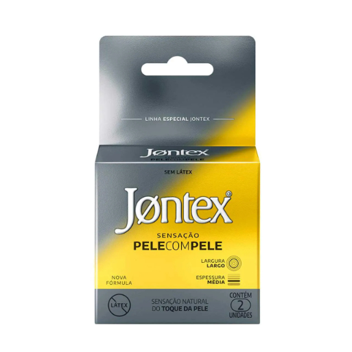 Camisinha Jontex Sensação Pele com Pele 2 unidades