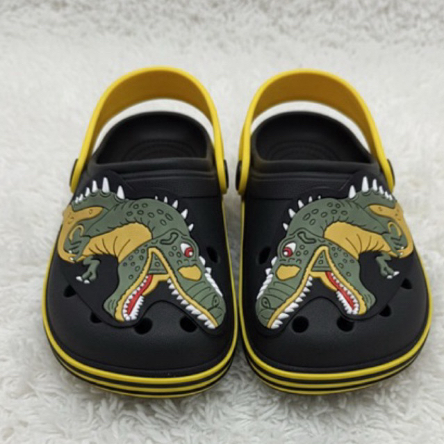 Sandália Infantil Menino Dino Rex Leve Macio Babuche