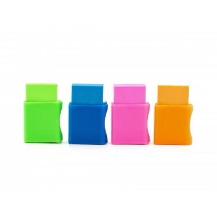 KIT 4 Borracha Correção 4,5cm Papelaria Artigo Escolar Praticidade Utilidade Recursos de Correção infantil-FUTURO