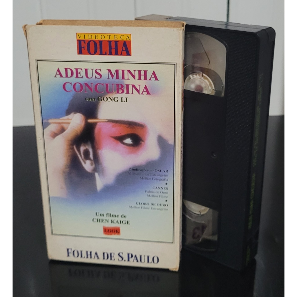 Antiga Fita VHS Videoteca Folha 13 - Adeus minha Concubina Legendado