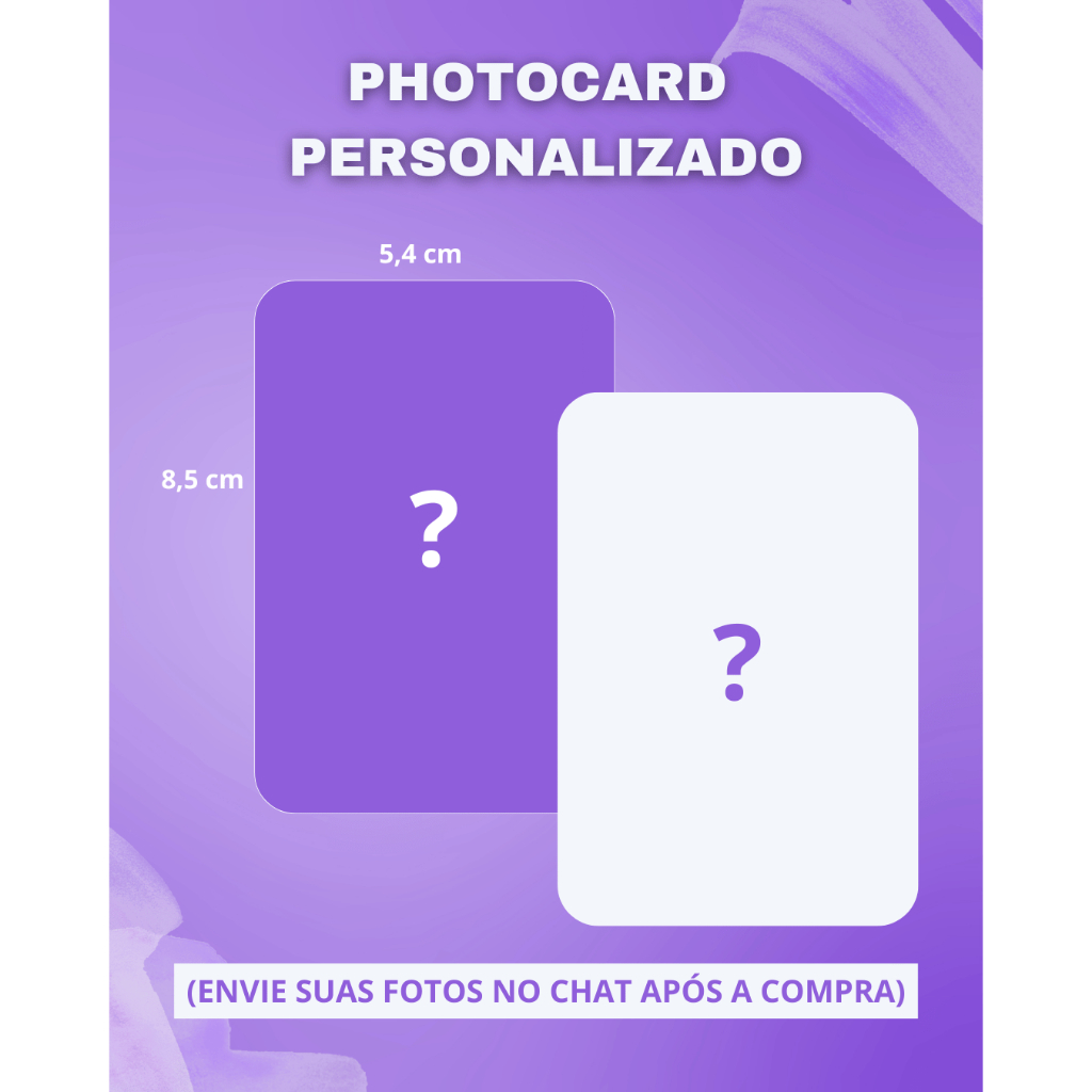 PHOTOCARDS FANMADE PERSONALIZADOS - PERSONALIZE CARDS PLASTIFICADOS KPOP, J-POP, ANIME (LEIA A DESCRIÇÃO)