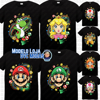Camiseta Infantil Mario Bross 100% Algodão personalizado em Oferta na Shopee
