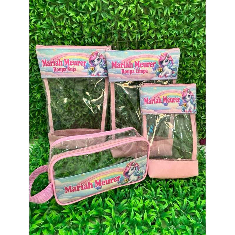 Kit organizador maternidade, creche, escola para volta as aulas personalizado