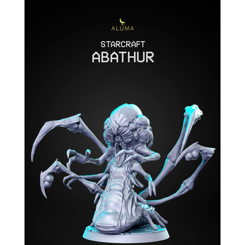 Miniatura Abathur em Resina 6cm | StarCraft | Criatura Alien RPG Tabletop Colecionável