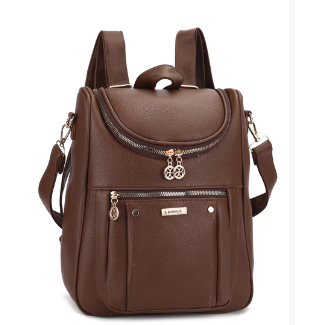 Mochila Bolsa Feminina Casual Escolar Trabalho Viagem Couro Sintéticos em Oferta na Shopee