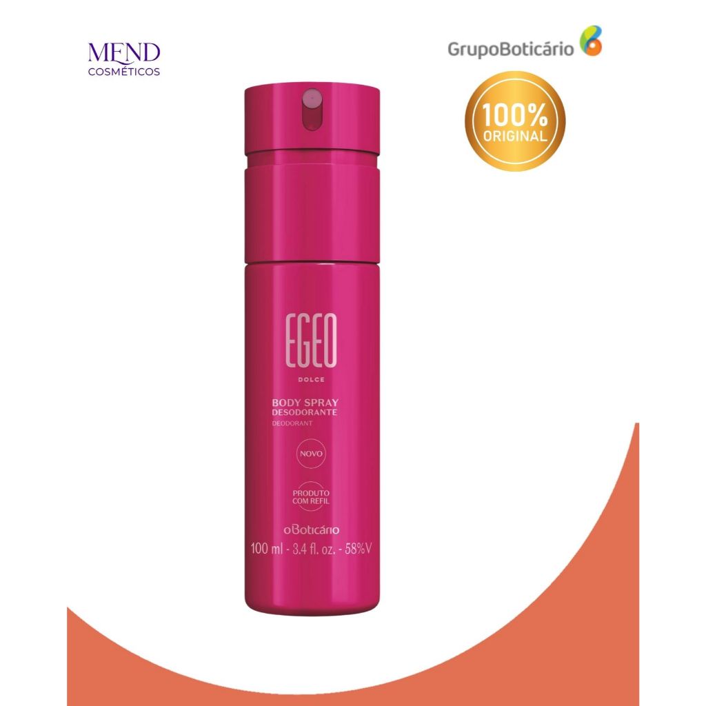O Boticário Body Spray / Body Splash Egeo Dolce 100ml