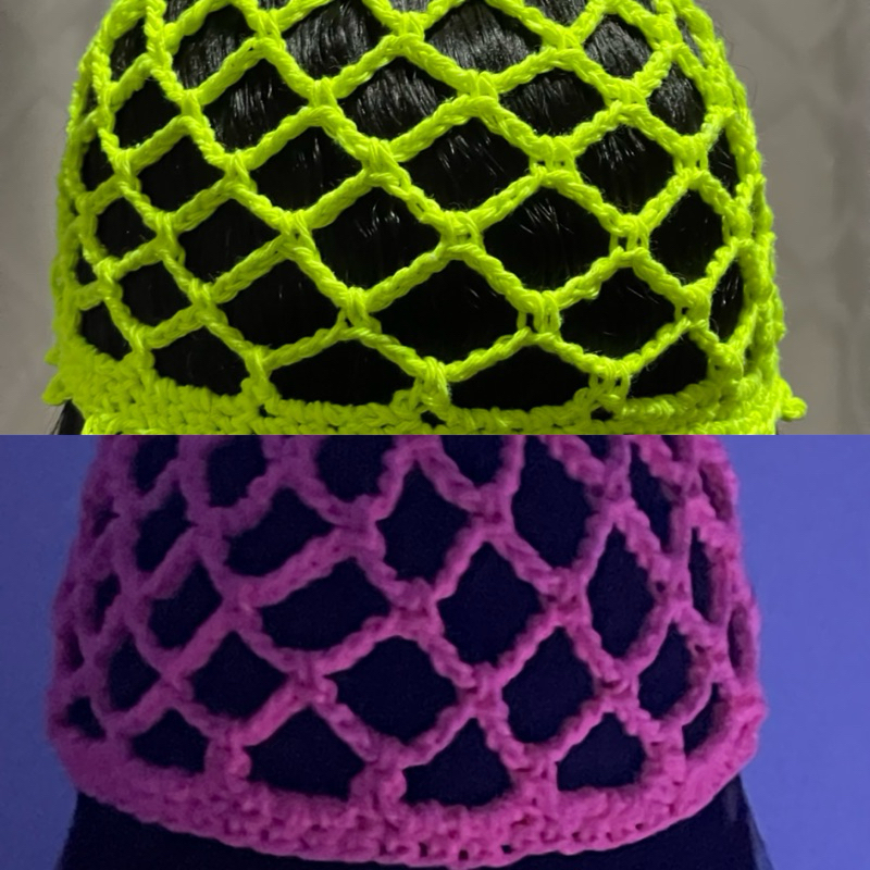 touca casquete neon brilha na luz negra para rave balada festa