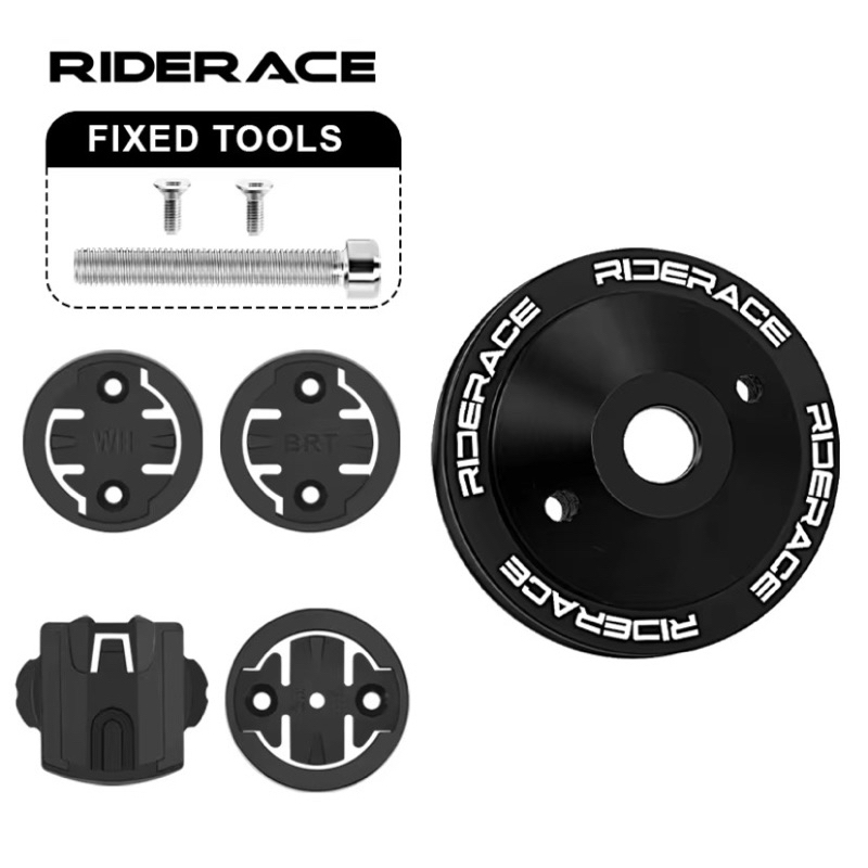 Suporte Top Cap Ciclo GPS Tampa Mesa Bike RIDERACE | Garmin Edge | Igpsport | Xoss | Bryton | Cycplus | Magene Aheadset