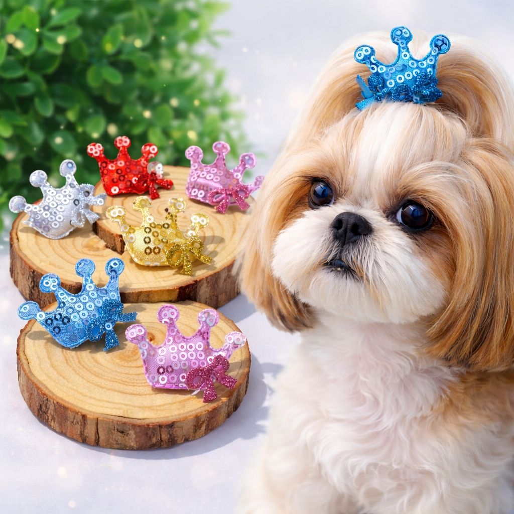 60/120/150 COROINHA PET LAÇOS PET LACINHOS PET LAÇO COROA BANHO E TOSA Atacado em Oferta na Shopee