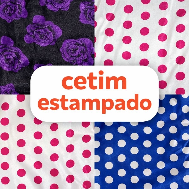 cetim estampado(1metro, 3 metros,kit 5 metros )