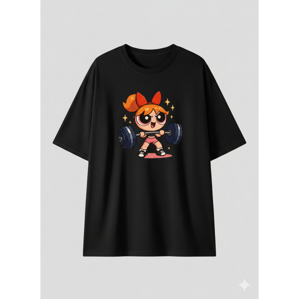 Kit 3 Camisetas Feminina Oversized Estampada Perfeitas Pra Treinos e Academia Material 100% Algodão P ao G