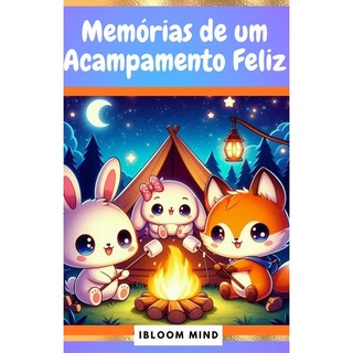 2 Livros de Colorir Fofos Acampamento Fofo Coloring Book Relaxante desenhos fofos