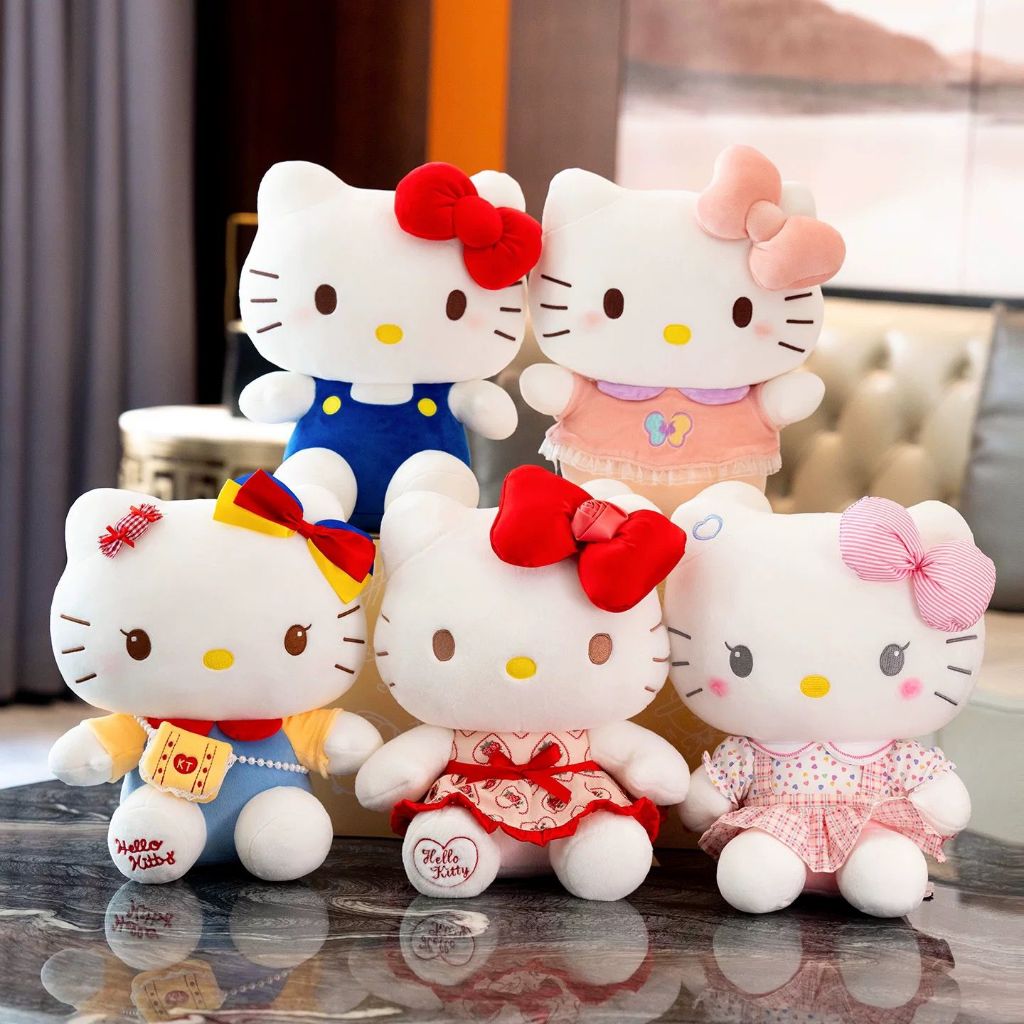 Pelúcia Hello Kitty 30cm/35cm/50cm – Fofa, Antialérgica e Perfeita para Presente em Oferta na Shopee